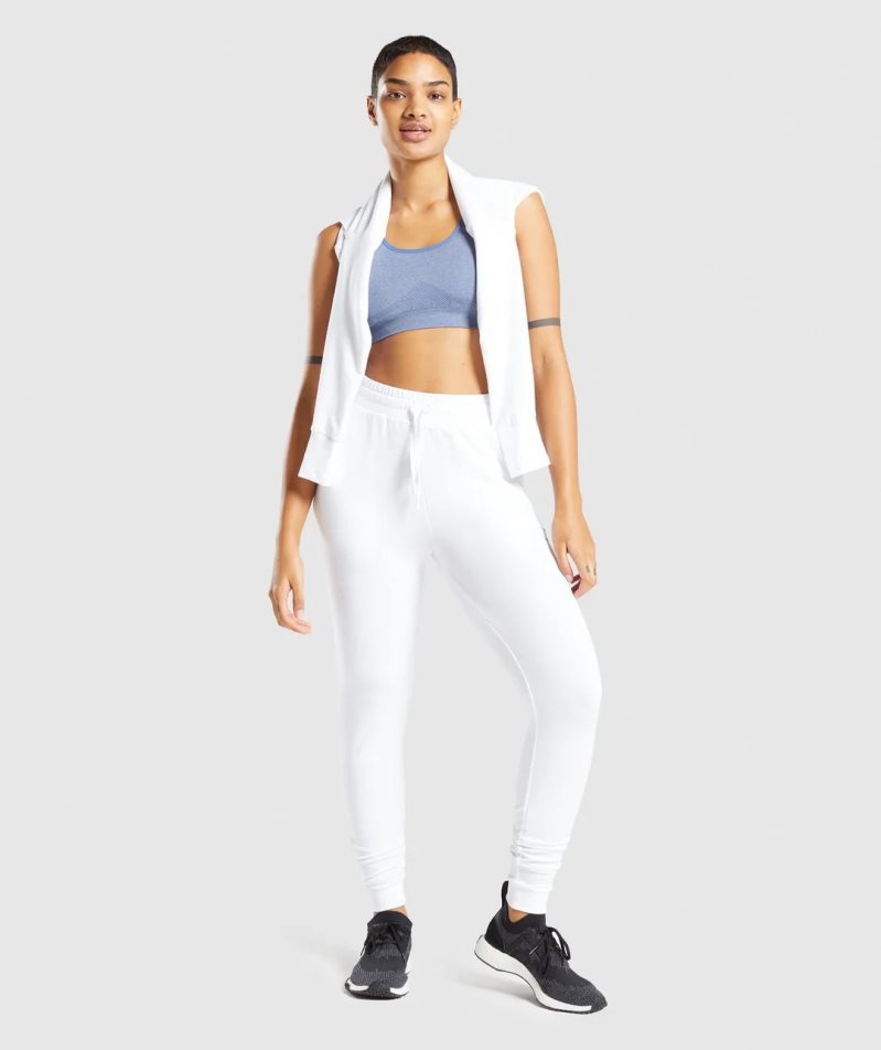 Women's Gymshark Pippa Training Jogger White | CA 73D615